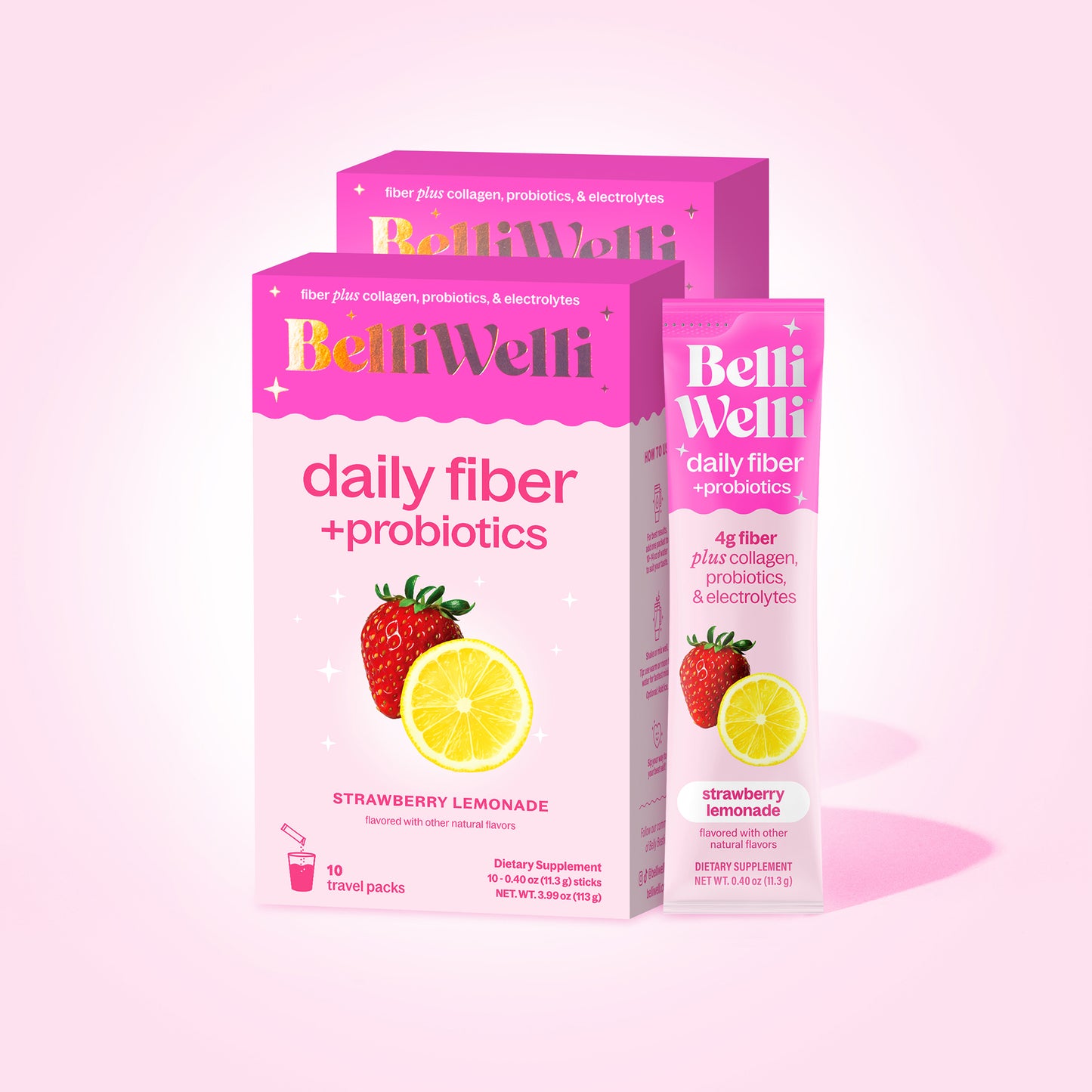 Strawberry Lemonade Fiber Powder