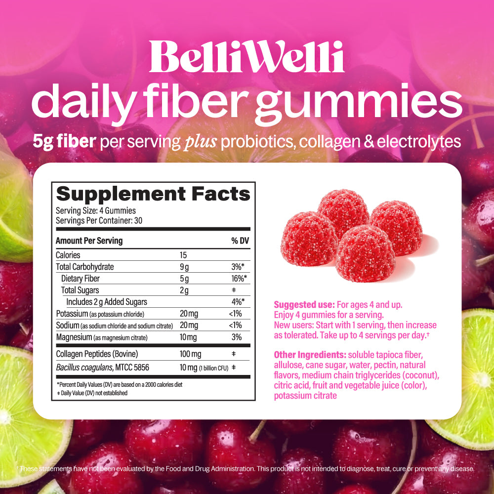 Cherry Limeade 4-in-1 Fiber Gummies