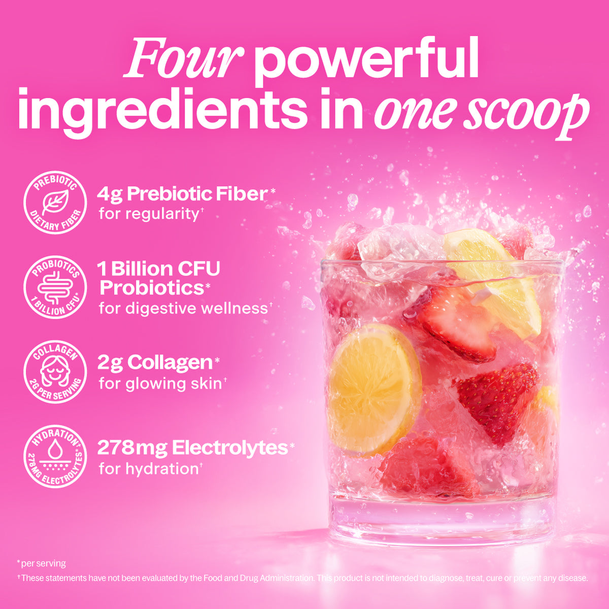Strawberry Lemonade Fiber Powder