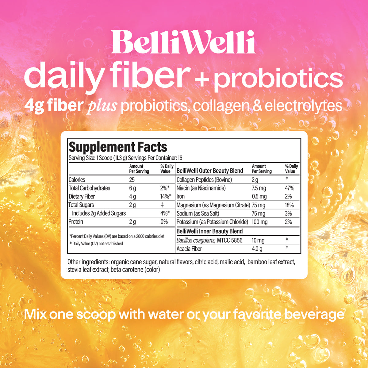 Orange Mandarin Yuzu Fiber Powder