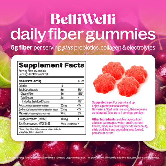 Cherry Limeade 4-in-1 Fiber Gummies