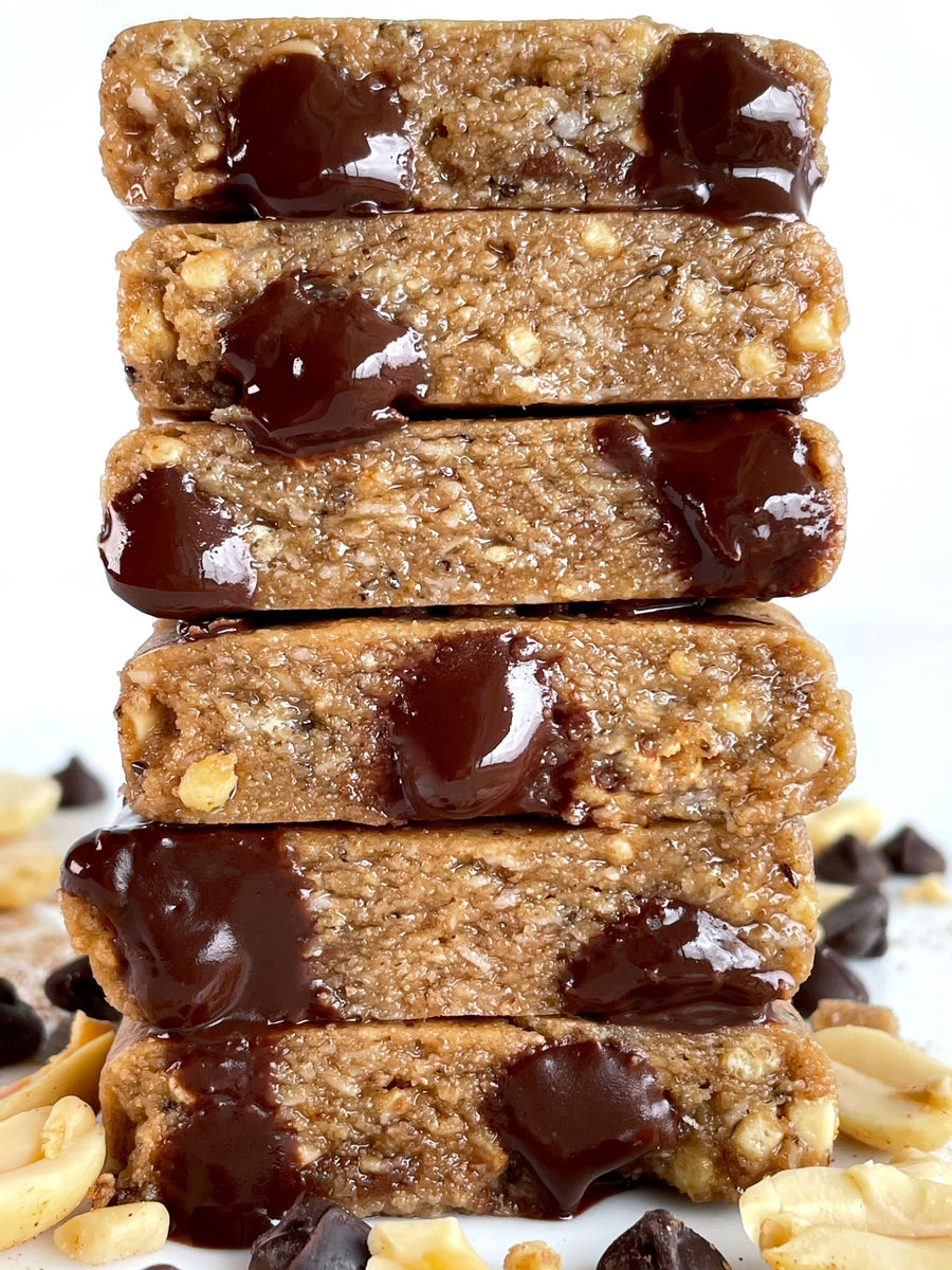 BelliWelli Crunchy Peanut Butter Chocolate Fiber and Protein Snack Bar